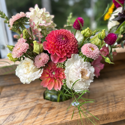 Red, White and Pink Flowers